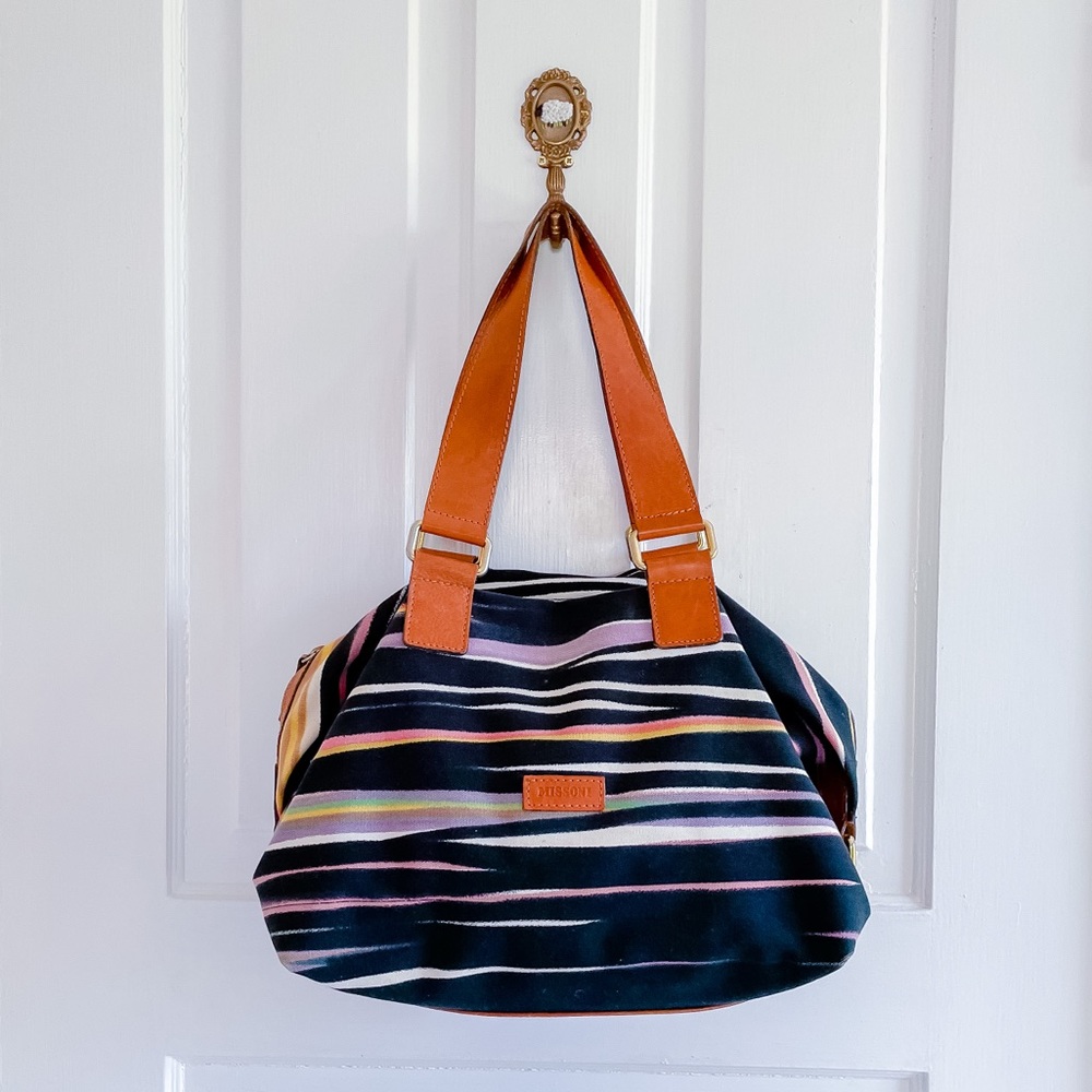 Missoni painted stripe bag